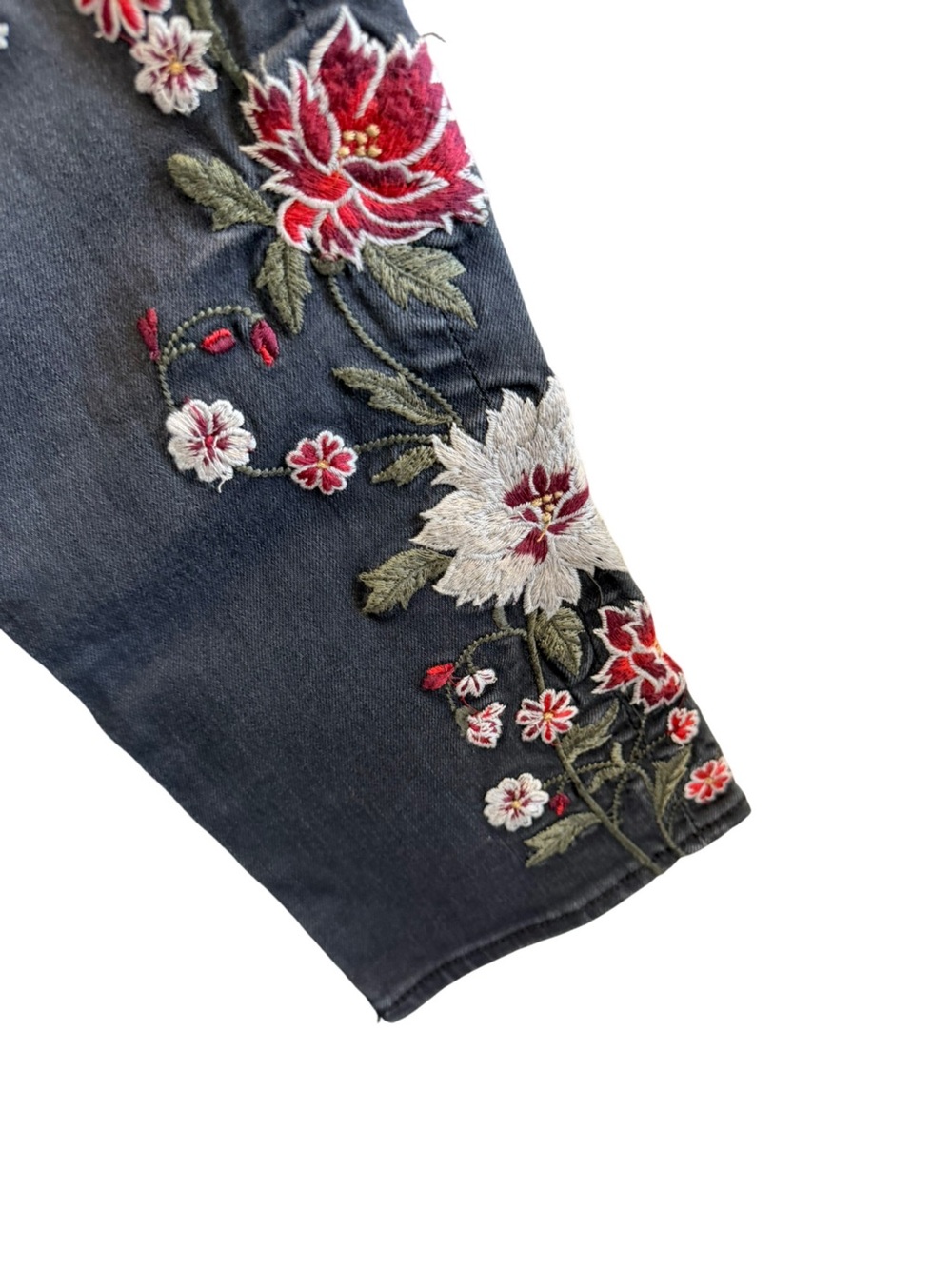 NWT Driftwood Jackie Floral Embroidered Skinny Jeans Size 31 - Picture 7 of 12